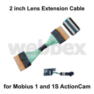 2 INCH LENS EXTENSION CABLE FOR THE MOBIUS 1 AND 1S ACTIONCAM