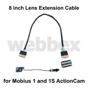 8 INCH LENS EXTENSION CABLE FOR THE MOBIUS 1 and 1S ACTIONCAM