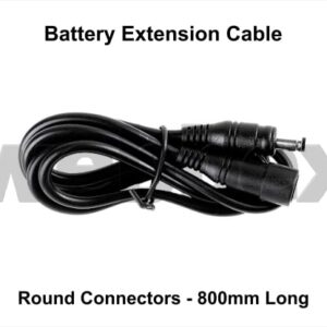 Battery Extension Cable Round Connectors