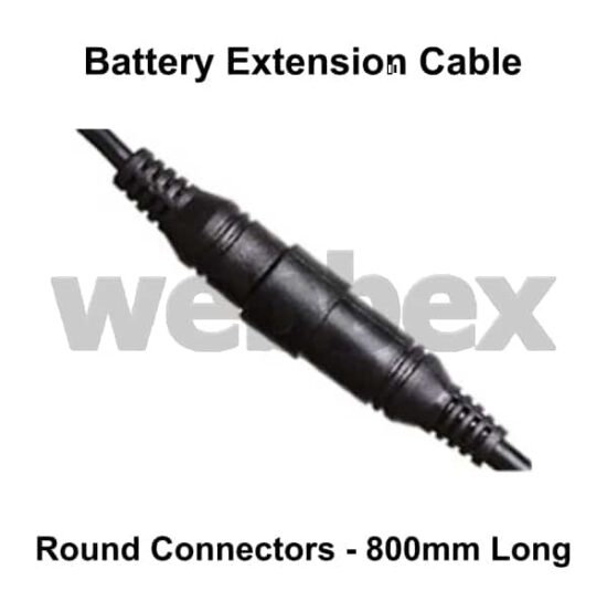 Battery Extension Cable Round Connectors