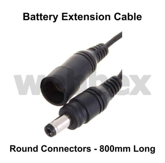 Battery Extension Cable Round Connectors