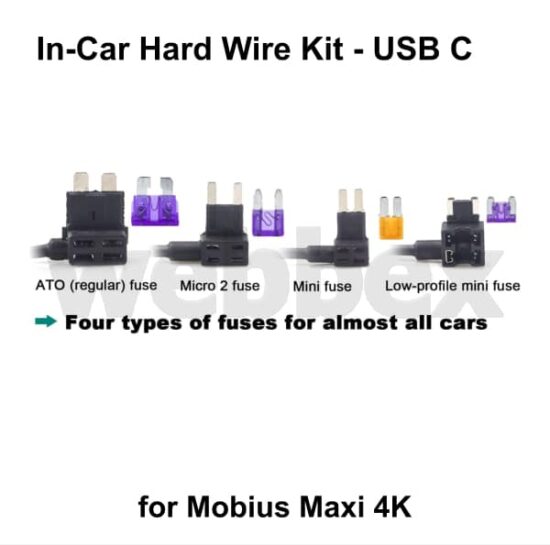 Mobius Maxi 4K In-Car Hard Wire Kit