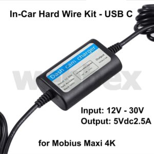 Mobius Maxi 4K In-Car Hard Wire Kit