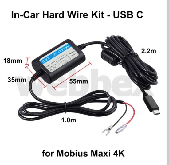 Mobius Maxi 4K In-Car Hard Wire Kit