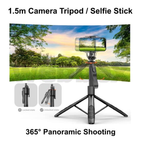 1.5 metre Remote Control Tripod / Selfie Stick