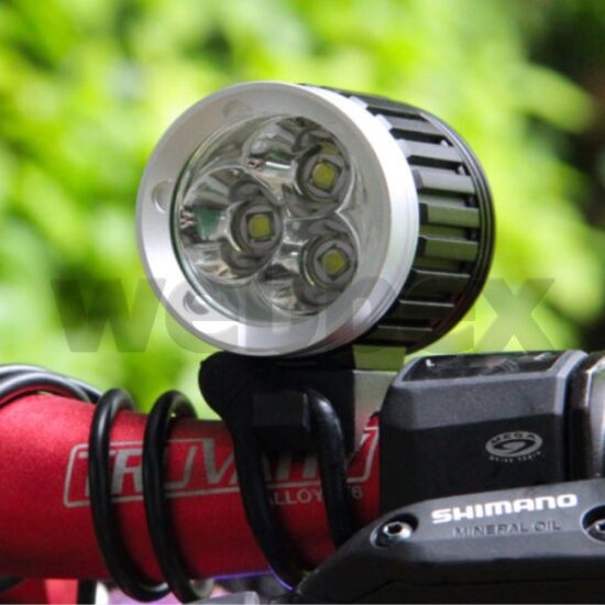 Lights4Bikes Cree XML 3xT6 LED rechargeable 3800 lumen bike light.