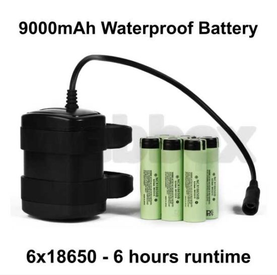 9000mAh Waterproff Bike Light Battery