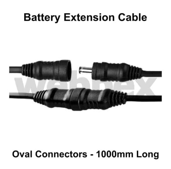 Battery Extension Cable Oval Connectors