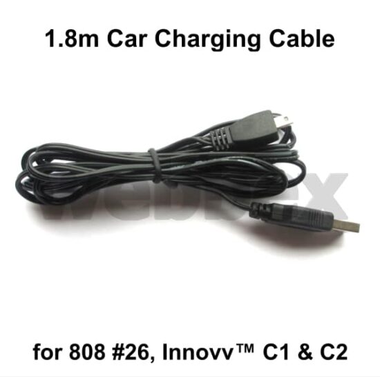 Car Charging Cable for 808 #26,C1 & C2 Camemeras