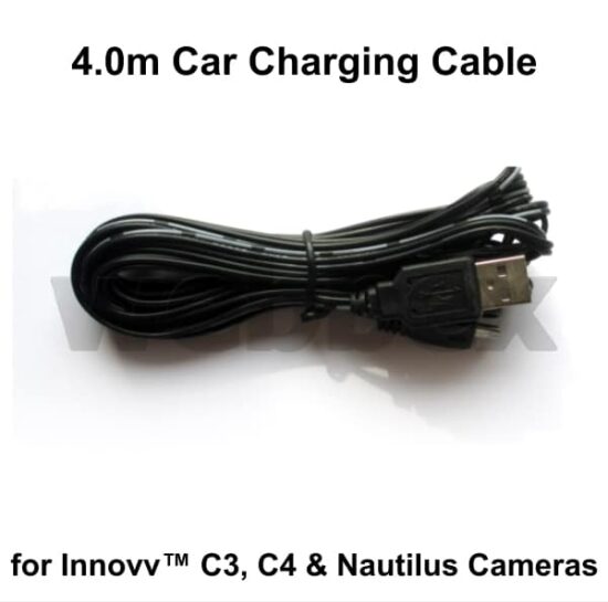 Car Charging Cable for C3, C4 & Nautilus Cameras