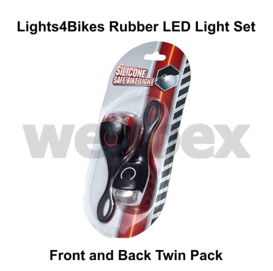 Rubber LED Bike Light Set