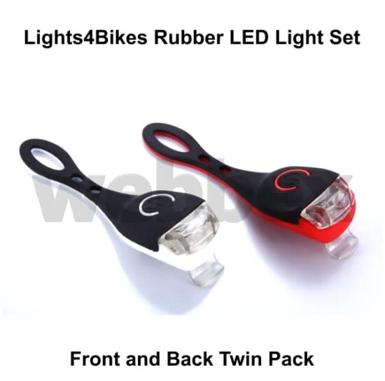 Rubber LED Bike Light Set
