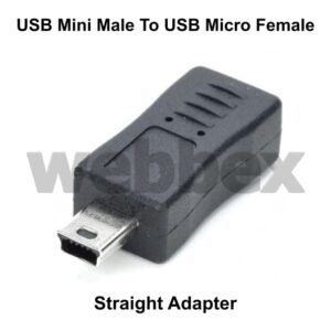 USB Mini Male to Micro Female Adapter