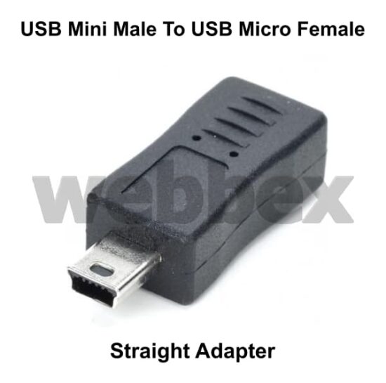 USB Mini Male to Micro Female Adapter