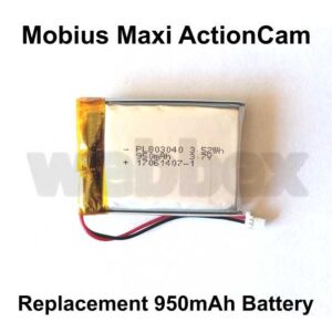 Replacement Battery for the Mobius Maxi ActionCam