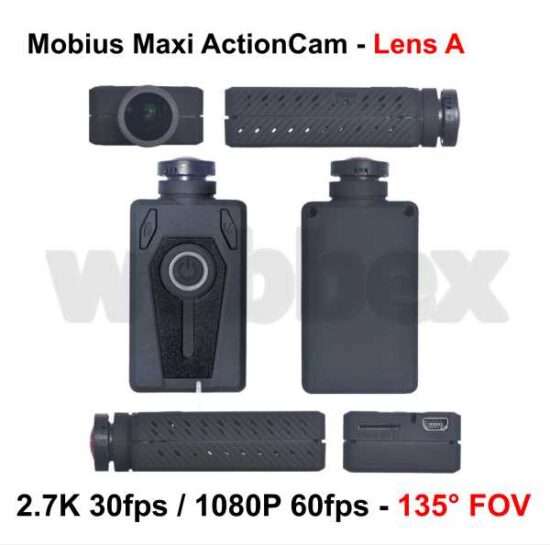 Mobius Maxi Action Camera - Black Lens A