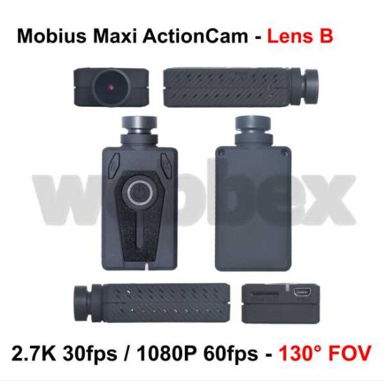 Mobius Maxi Action Camera - Black Lens B