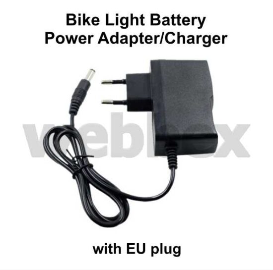Bike Light Battery Power Adapter/Charger EU