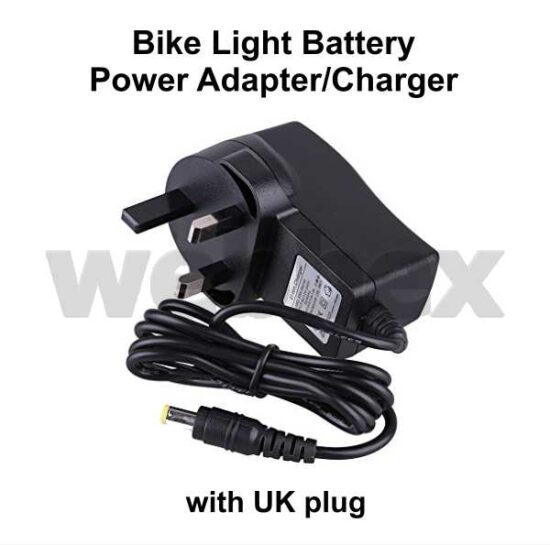 Bike Light Battery Power Adapter/Charger UK