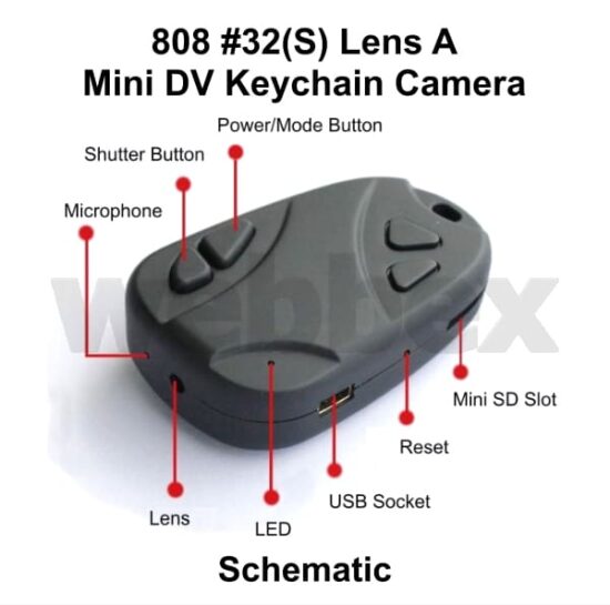 808 #32(S) Lens A Keychain Camera