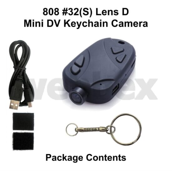 808 #32(S) Lens D Wide-Angle Keychain Camera