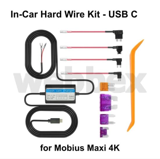 Mobius Maxi 4K In-Car Hard Wire Kit
