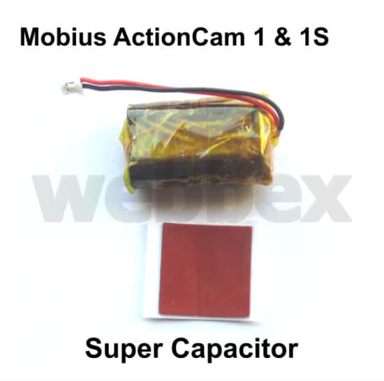 Super Capacitor for the Mobius ActionCam 1 and 1S
