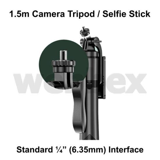 1.5 metre Remote Control Tripod / Selfie Stick